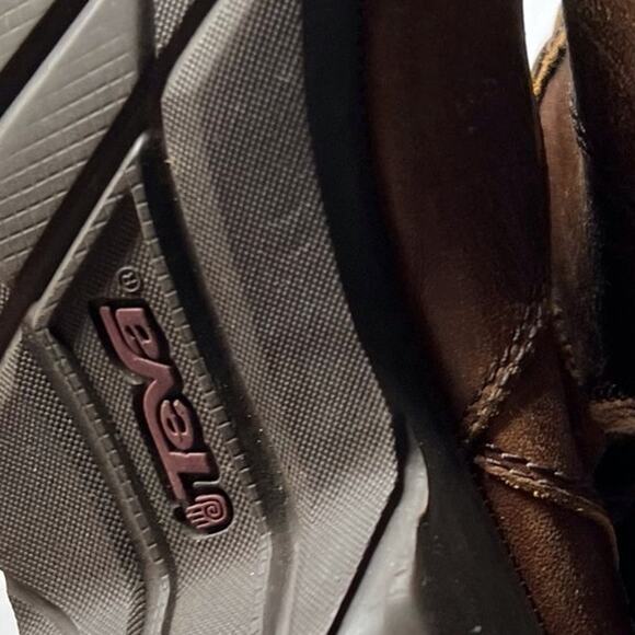 Teva De La Vina Low Brown Waterproof Leather Foxy Ankle Booties Size 9 - Picture 8 of 12